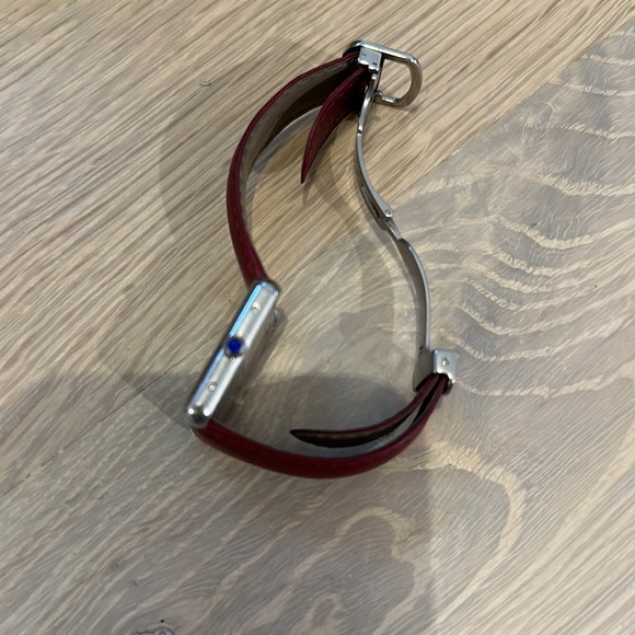 Cartier tank small with red leather strap - Picture 3 of 5